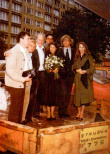 Hochzeit Bazon Brock & Karla Fohrbeck am 19. September 1979 in Hamburg mit den Trauzeugen Augstein, Brücher und Schwegler